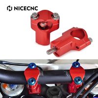 NICECNC Motorcycle 52mm Aluminum Handlebar Riser Bar Clamp Mount For GasGas EX EC MC 125 300 EX F/EC F/MC F 250 450 21 22 Red