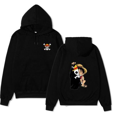 2023Men Manga Graphic Hoodie Men/Japanese Anime Funny Luffy Popular Harajuku Print Hip-Hop Pullover Sweatshirt Size XS-4XL