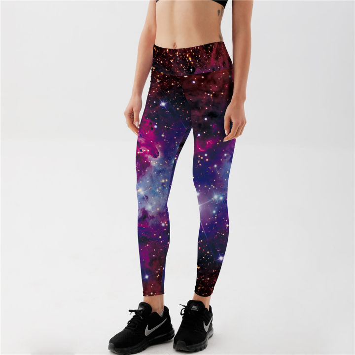 qickitout-leggings-womens-star-universe-shines-galaxy-purple-3d-print-pants-women-high-waist-pants-trousers-fitness-top-sales