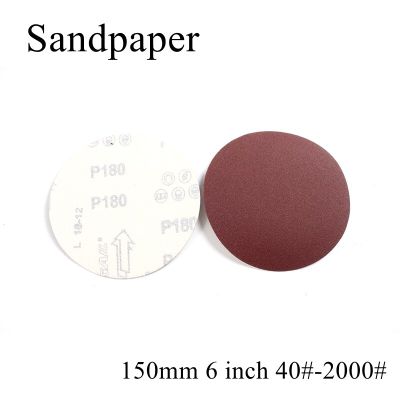 【☑Fast Delivery☑】 gaqiugua6 แผ่นกระดาษทรายทรงกลมขนาด40-2000 10ชิ้น/ล็อต150มม. 6นิ้วกระดาษทรายทรงกลมแผ่นทรายสำหรับขัดกระดาษทราย