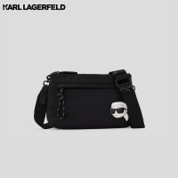 KARL LAGERFELD - K/IKONIK NYLON TWIN POUCH CROSSBODY 235M3037 กระเป๋าสะพาย