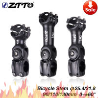 ZTTO Bicycle Parts MTB Road City Bike Bicycle Adjustable Stem 31.8mm 25.4mm 60 Riser 90 110 130mm Fiting For XC