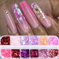 Holographic Butterfly Heart Multi Shape Laser Symphony Butterfly Sequins 3D Colorful Sequins Manicure Nail Art Decoration Beauty