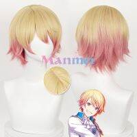 Manmei Tenma Tsukasa สีบลอนด์สีส้มผสมคอสเพลย์วิกผมโครงการ SEKAI เวทีที่มีสีสัน! ผมคอสเพลย์สังเคราะห์ทนความร้อนตรง