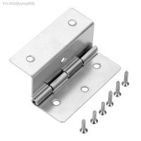 1pc 6 Holes Three Folding Hinge Kitchen Cabinet Door Jewelry Wooden Box Hinges Furniture Fitting Zinc Alloy Silver