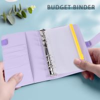 16 Pieces A6 Binder PVC Pockets Loose Leaf Bags Pouch Document Filing Bags for 6-Ring Notebook Binder Planner, 8 Colors