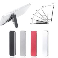 Ultra-Thin Metal Mobile Phone Holder Multi-Function Mini Self Adhesive Portable Kickstand Foldable Desktop Phone Holder Stand Selfie Sticks