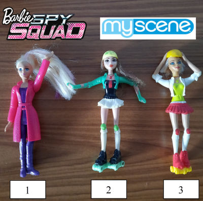 (มือสอง) ตุ๊กตา Barbie บาร์บี้ Mattel ของแท้ ลิขสิทธิ์แท้ จาก McDonald ชุด Spy Squad , my scene chelsea , The Dreamhouse ซื้อแยกตัวได้