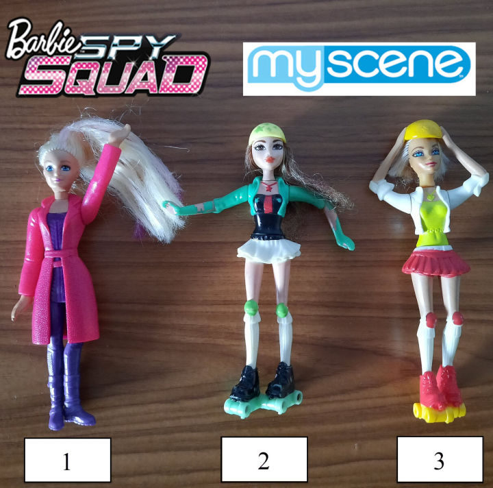 มือสอง-ตุ๊กตา-barbie-บาร์บี้-mattel-ของแท้-ลิขสิทธิ์แท้-จาก-mcdonald-ชุด-spy-squad-my-scene-chelsea-the-dreamhouse-ซื้อแยกตัวได้