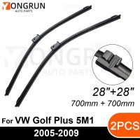 ที่ปัดน้ำฝนกระจกหน้าสำหรับ Vw Golf Plus 5M1 2005-2009ยางปัดน้ำฝน28 "+ 28" อุปกรณ์กระจกหน้ารถ2006 2007 2008 2009