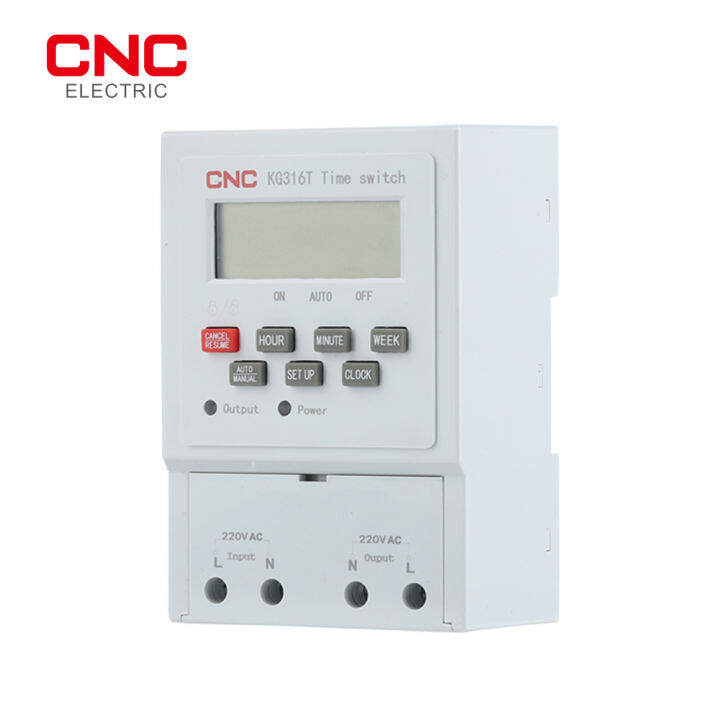 cnc-kg316t-220380v-din-rail-สวิตช์เวลารีเลย์-street-lamp-billboard-power-supply-timer-คีย์บอร์ดล็อคการแก้ไขเวลา