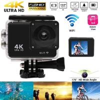 กล้องดิจิตอล Ultra HD 1080p / 25fps WiFi 2.0 "170 หมวกกันน็อคกันน้ำใต้น้ำกล้องบันทึกวิดีโอกล้องถ่ายวิดีโอกีฬาเอ็กซ์ตรีม