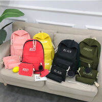 ifashionbagshop(IF895) -m1กระเป๋าเป้เซ็ต3ใบสกรีนอักษรสุดน่ารัก