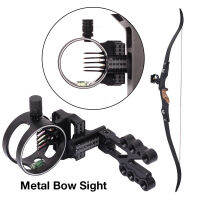 Compound Bow Essential Combo Sight Kits อุปกรณ์เสริมรวมถึง5-Pin Bow Sight Arrows Rest Stabilizer ided Bow Sling D-Loop