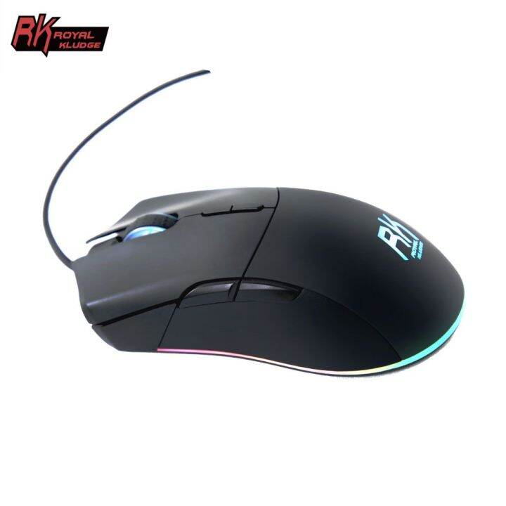 Royal Kludge RK168เมาส์สำหรับเล่นเกมแบบมีสายพร้อม RGB Backlight อุปกรณ์ ...