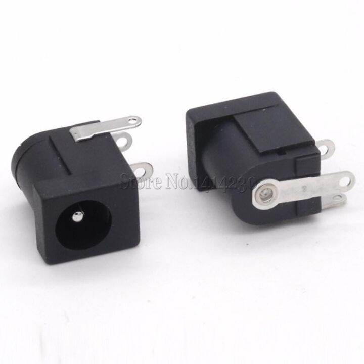 10pcs-dc-005-black-dc-power-jack-socket-connector-dc005-5-5-2-5mm-2-5-socket-round-the-needle-wires-leads-adapters