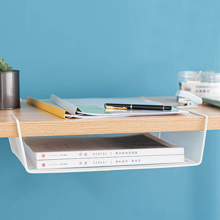 Under Shelf Table Storage Basket Wire Mesh Organiser,Hanging