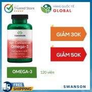 Hàng Quốc Tế SWANSON HIGH CONCENTRATE OMEGA-3, 120 viên, Tăng cường sức