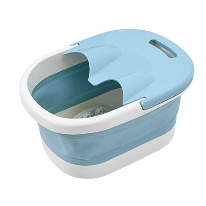 H7JC Folding Foot Bathtub Portable Bath Barrel Wash Tub Massage Bucket ...