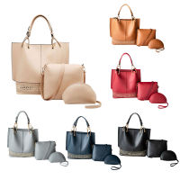 3 in 1 Female Bag Ladies Shoulder Bag Female Casual Handbag Ladies Messenger Bag Set Three-Piece