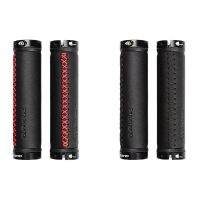 PROMEND GR-501 Bicycle Handlebar Grips for Brompton Folding Bike MTB 22.2mm Shock Absorber  Leather Covers With Lock Ring Handlebars