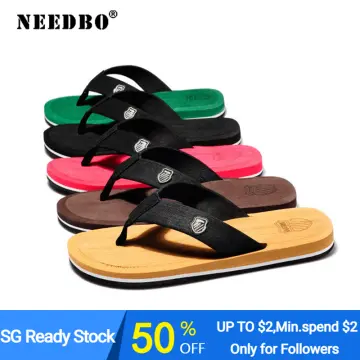 Singapore Seller NeedBo Summer Flip Flops For Men Shoes Casual