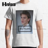 Austin Butler (Name + Photo) Classic T-Shirt Shirts For Outdoor Simple Vintag Casual T Shirts Xs-5Xl Make Your Design