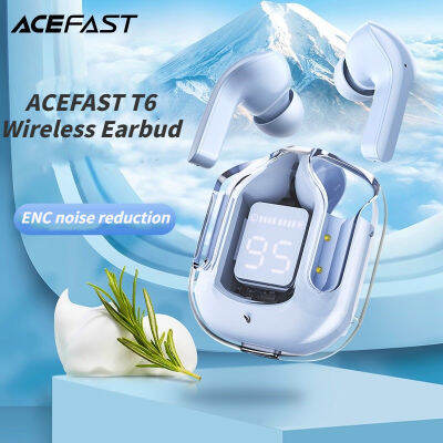 ACEFAST T6 TWS หูฟังหูฟังไร้สายบลูทูธ5.0หูฟังกีฬาชุดหูฟังสำหรับเล่นเกมหูฟังลดเสียงรบกวนพร้อมไมโครโฟน + ฝาครอบฟรี