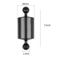 60mm Carbon Fiber Float Buoyancy Aquatic Arm Dual Ball Floating Arm Diving Tray