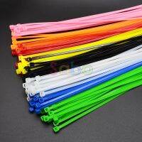 【CW】 100Pcs/pack 4x200mm width 2.7mm Colorful Factory Standard Self locking Plastic Nylon Cable TiesWire Zip Tie