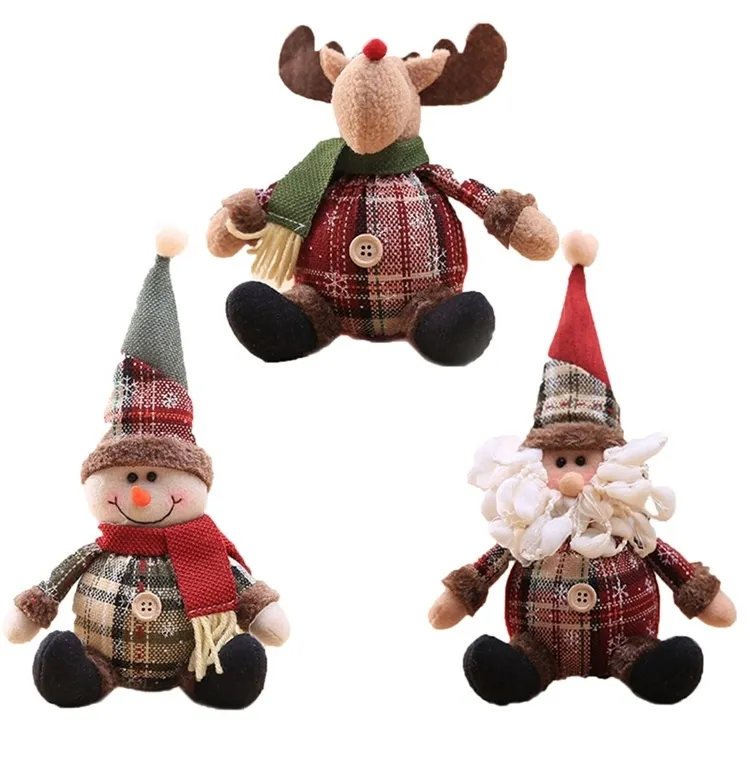 CW】 Christmas Doll Merry Decorations for Home Elk Ornaments Xmas ...