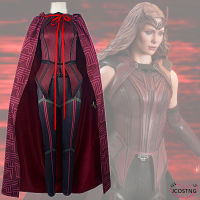 Wanda Vision Scarlet Witch Cosplay Costume Outfits Women Halloween Carnival Costumes