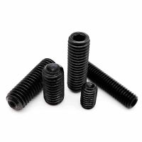 1/10/50pc M1.6 M2 M2.5 M3 M3.5 M4 M5 M6 M8 to M16 DIN916 Black 12.9 Steel Hex Hexagon Socket Allen Cup Point Grub Bolt Set Screw Screw Nut Drivers