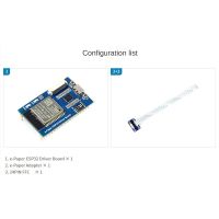 Waveshare Universal E-Paper Driver Board พร้อม Wifi Bluetooth Soc ESP32ออนบอร์ดรองรับแผงดิบ SPI E-Paper ต่างๆ