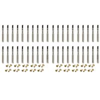 60 Pcs Lyre Harp Tuning Pin Nails with 60 Pcs Rivets Set for Lyre Harp Small Harp Musical Stringed Instrument