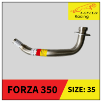 คอท่อ stainless Honda FORZA350 ADV350 sizeใหม่ล่าสุด?  Size 35 m.m. ราคา 850 บาท