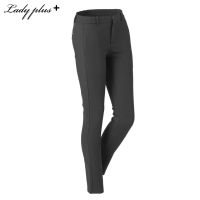 Lady Plus กางเกงขายาว | Long Pants 9767PL กางเกงทำงาน ทรงสลิม สีดำ