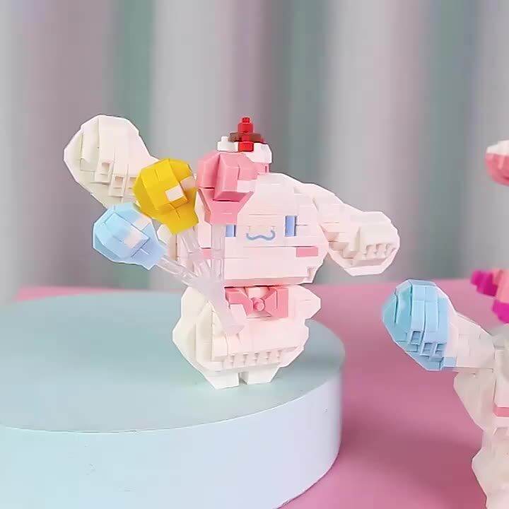 Cinnamoroll Building Blocks Unicorn Assemble Bricks Anime Model Doll ...