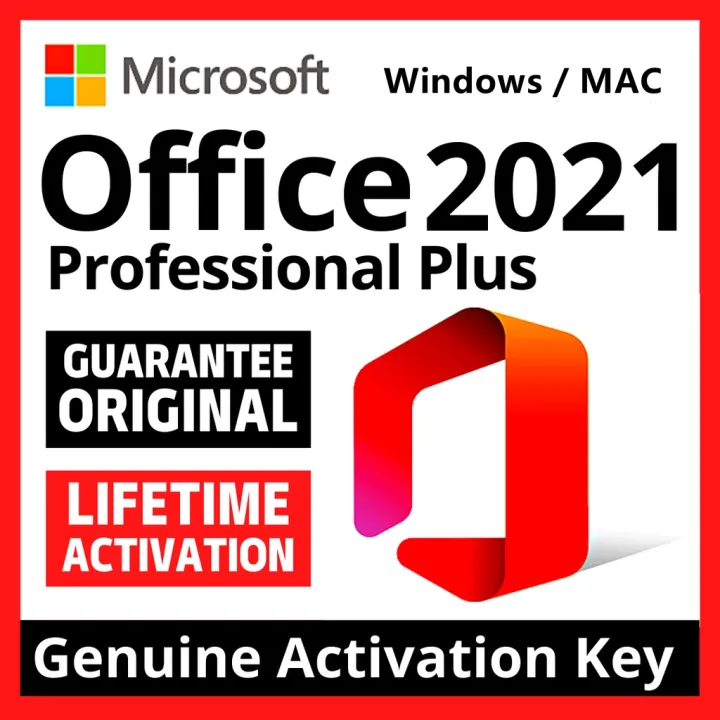 Microsoft Office Professional Plus 2021 installer Support mac, Windows
