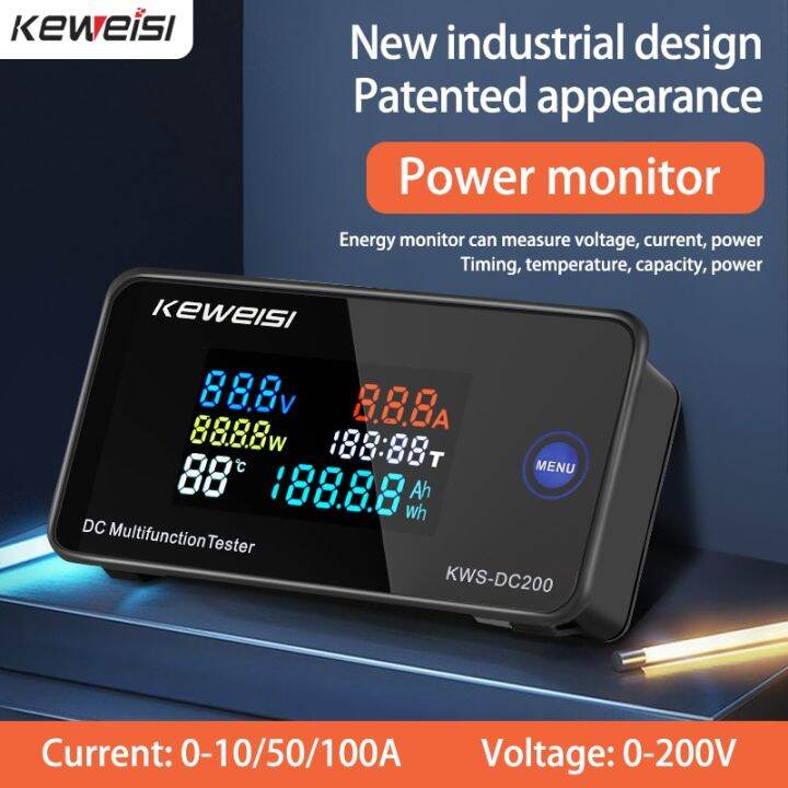 【Ready Stock】KWS DC200 Digital Voltmeter 0200V Voltage Seven Functions