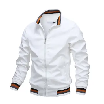 White cotton clearance jacket mens