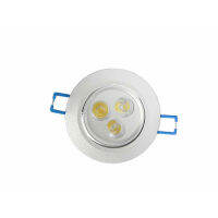 ใหม่3x1W LED downlight 3W Spot โคมไฟเพดาน LED บริสุทธิ์อบอุ่นสีขาวจัดส่งฟรี *