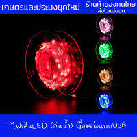 ไฟเส้น LED ( กันน้ำ ) ปรับได้หลายสี หลายโหมด เชื่อมต่อแบบUSB  ไฟประดับ สายไฟ ไฟตกแต่งห้อง และ สวน ประดับช่วงเทศกาล ไฟสำหรับตกแต่งบ้าน