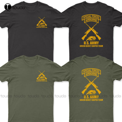 New Army Green Beret Special Force Sniper Team T-Shirt Shirt For Men Cotton Tee Shirts S-5Xl