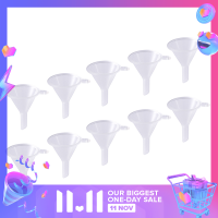 ?【Lowest price】LANG 10pcs พลาสติกขนาดเล็กสำหรับน้ำหอม Diffuser ขวดมินิของเหลวน้ำมัน funnels Lab Tools 6mm HOLE diameter น้ำหอมโลชั่นช่องทาง