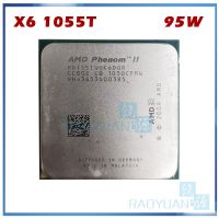 AMD Phenom X6 1055T X6-1055T 2.8GHz หก-Core เครื่องประมวลผลซีพียู HDT55TWFK6DGR 95W AM3ซ็อกเก็ต938pin Gubeng