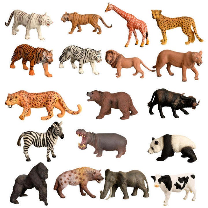 Jungle Animals Figures Safari Zoo Animals Figures Toys Realistic Wild ...