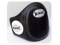 Windy Belly Protector pads Black  Training Muay Thai MMA K1เป้าท้อง วินดี้ สปอร์ต หนังแท้ สีดำ ( Size S,M,L ) ป้องกันหน้าท้อง