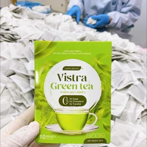 vistra-green-tea-ชาเขียววิสต้า-ชาเขียวคุมหิว-น้ำตาล-0-3-กล่อง