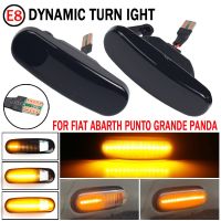 2Pcs Dynamic LED Turn Signal Side Marker Light Repeater Lamp For Fiat Panda 169 Grande Punto Inkl Evo Doblo Fiorino Linea Idea